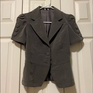 Dark grey blouse (short sleeve)